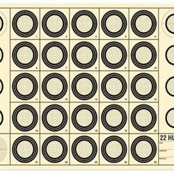 Cible Benchrest 22 Hunter 42 x 29,7 cm (A3)