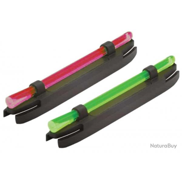 Guidon magntique 1 fibre bande 4,2  6,5 mm rouge ou vert - Hi-Viz Rouge - S200.R