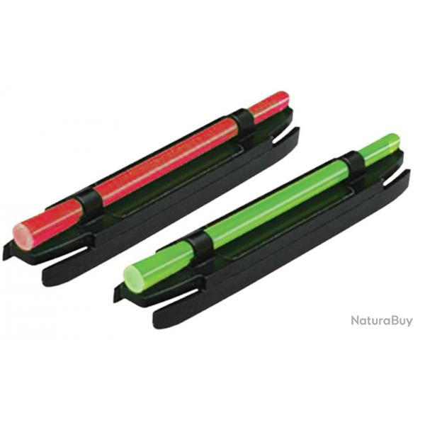 Guidon magntique 1 fibre bande 5,7  8,2 mm rouge ou vert - Hi-Viz Rouge - S300.R