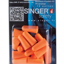 20 bouchons d'oreilles sous blister Singer Safety SINGER BOUCHON D'OREILLE BLISTER/20
