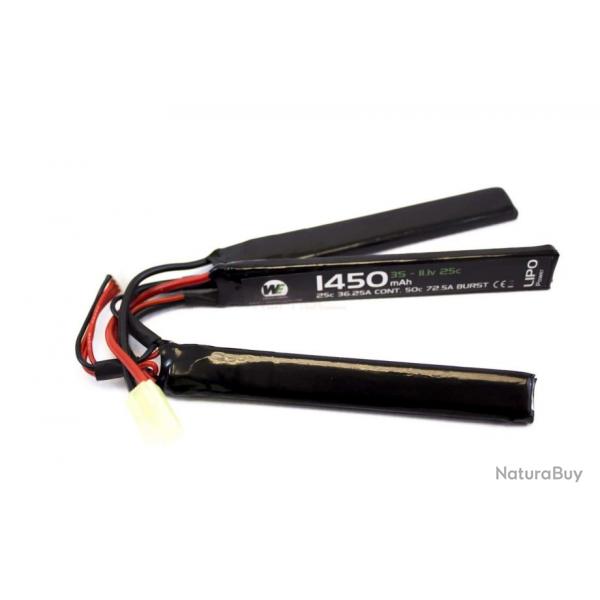 Batterie LiPo 3 lments 11,1 v/1450 mAh 30C Connecteurs Mini Tamiya