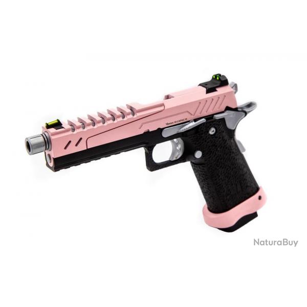 Rplique GBB gaz Hi-Capa 5.1 SPLIT Pink / Noir / Chrome 1,0J