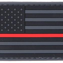 Patch PVC Drapeau USA Red line