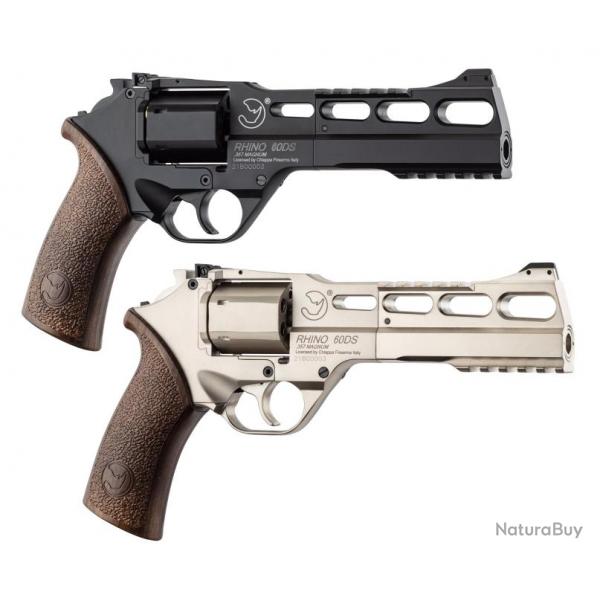 Rplique Airsoft revolver CO2 Chiappa Rhino 60DS 0,95J REP REVOLVER RHINO 60DS CO2 6mm SILVER