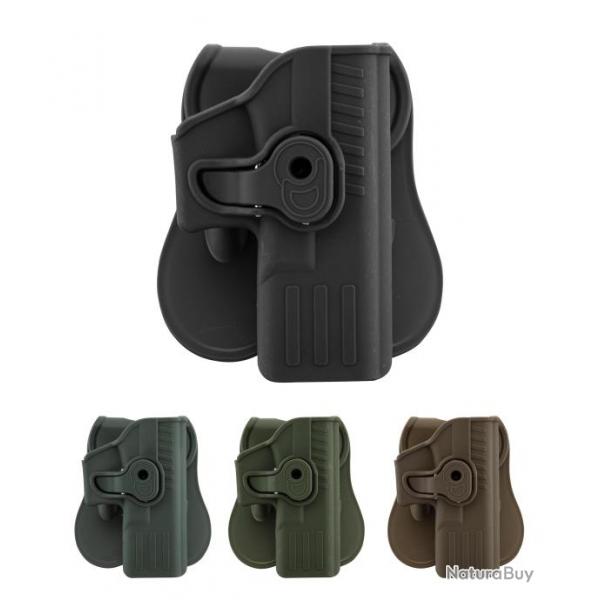 Holster rigide Quick Release pour Glock 17 Droitier TAN