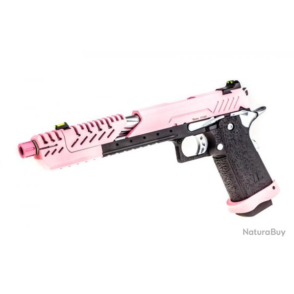 Rplique GBB gaz Hi-Capa TITAN 7 Noir / Rose 1,0J TITAN 7 ROSE