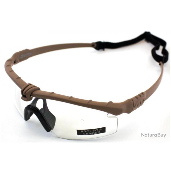 Lunettes Battle Pro Thermal Tan/Clear - Nuprol Tan