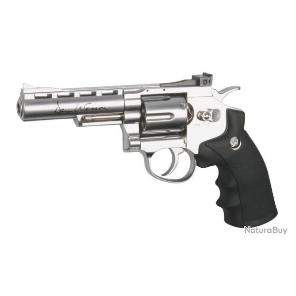 Rplique airsoft revolver Dan Wesson silver 4'' CO2 Revolver Dan Wesson 4''