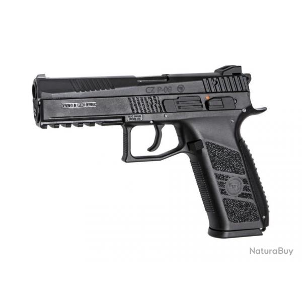 Rep pistolet CZ p-09 GBB gaz culasse mobile ABS - asg Noir