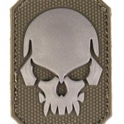 Patch PVC Tête de mort OD Green 6 x 4.5cm