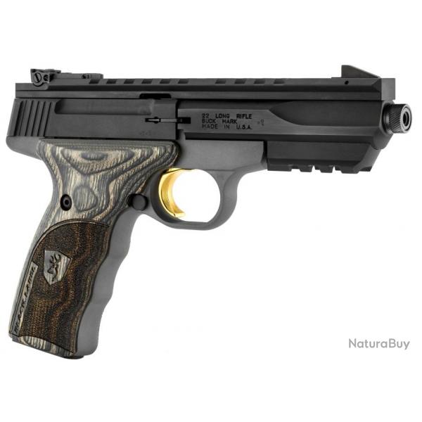 Pistolet de tir Browning Buck Mark Black Label .22 LR filet Canon filet