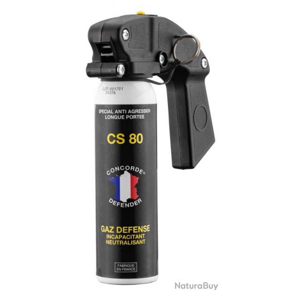 Arosol GAZ CS 100 ml avec poigne AEROSOL CS GAZ CONCORDE 100ML POIGNEE