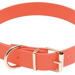 Collier pour chien polyuretane orange fluo - Country Collier Biothane - Longueur 60 cm