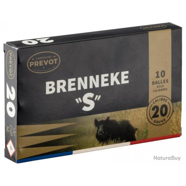 Cartouches Prevot  balle Brenneke-S - Cal. 20 BRENNEKE S Cal.20-70