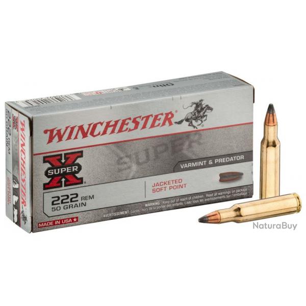 Munition grande chasse Winchester Cal. 222 REM