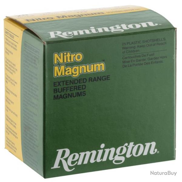 Cartouches Remington Nitro Magnum longue distance - Cal. 20/76 Remington NITRO cal 20-76, culot de 1