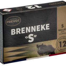 Cartouche Prevot à balle Brenneke ''S'' magnum - Cal. 12/76