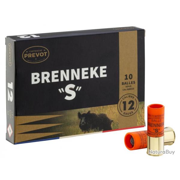 Cartouche Prevot  balle Brenneke-S - Cal. 12/70 BRENNEKE S Cal.12-70