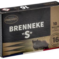 Cartouches Prevot à balle Brenneke-S - Cal. 16/67 BRENNEKE S Cal.16-67