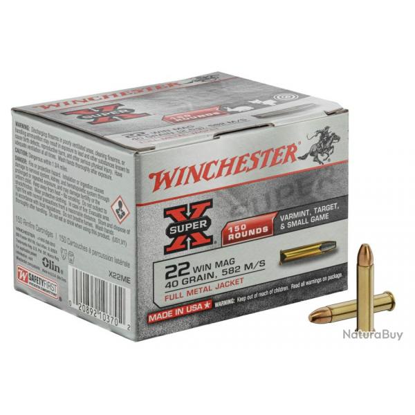 Munitions Super-X blinde cal. 22 Win Magnum 22 Mag Win SuperX Blinde