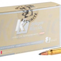 Cartouches à percussion centrale Sologne 30R Blaser Cal .30R BLASER Type NOSLER BALLISTIC TIP