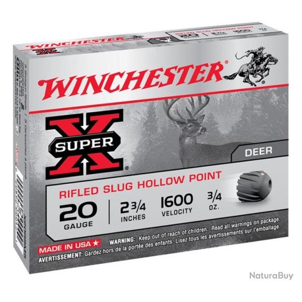 Cartouches Winchester SUPER-X - Cal 20/70 CART,SLUG,SUPER-X,RIFLED,20-70,21g,5/250.......new 2021