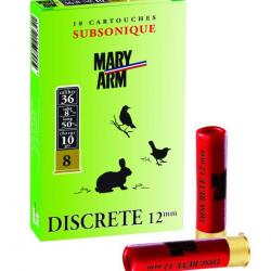 Cartouches Mary-Arms subsoniques - Cal. 12mm Mary-Arm - Subso 12mm p6 Bte 10