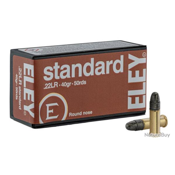 Cartouches Eley Standard cal. 22 LR Standard Bte 500