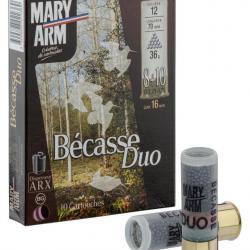Cartouches Mary Arm Bécasse DUO 36g- Cal. 12/70 Bécasse Duo