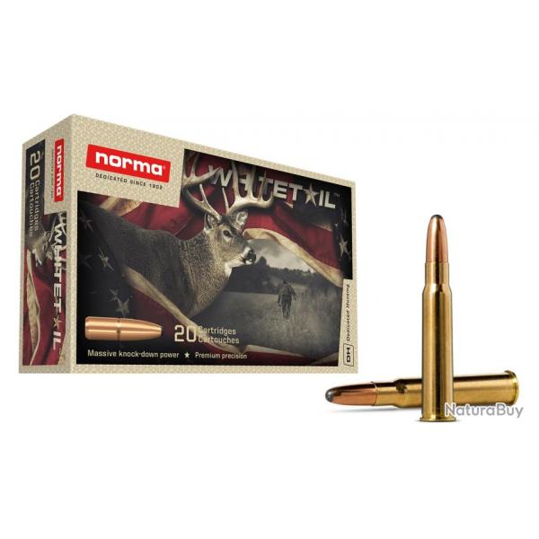 Cartouche de chasse Norma 8x57 JRS 285gr / 18.5g Whitetail Soft Point (bote de 20 cartouches) Norma