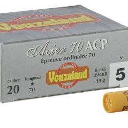 Cartouches Vouzelaud Acier 70 ACP Hautes Performances - Cal. 20/70 20/70 acier n°5