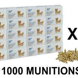 PACK 1000 Munitions ATS X-Force Cal. 9x19 mm LUGER 124 grs !B! 20X BOITES DE 50 ATS 9X19 FMJ 124 GRA