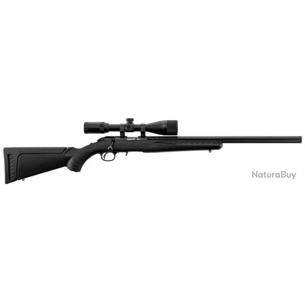 Carabine  verrou Ruger American Rimfire calibre .22LR 22'' 1/2''-28 + Lunette 3-9x40 CARA RUGER SIL