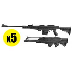 Pack Carabine à air tactique break barrel PENDLETON (x5) PACK X5 PENDLETON AIR RIFLE CAL 4.5 19.9J B