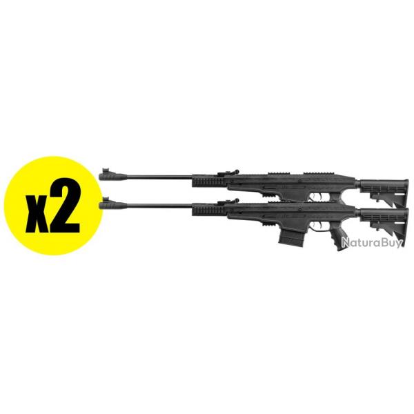 Pack Carabine  air tactique break barrel PENDLETON (x2) PACK X2 PENDLETON AIR RIFLE CAL 4.5 19.9J B