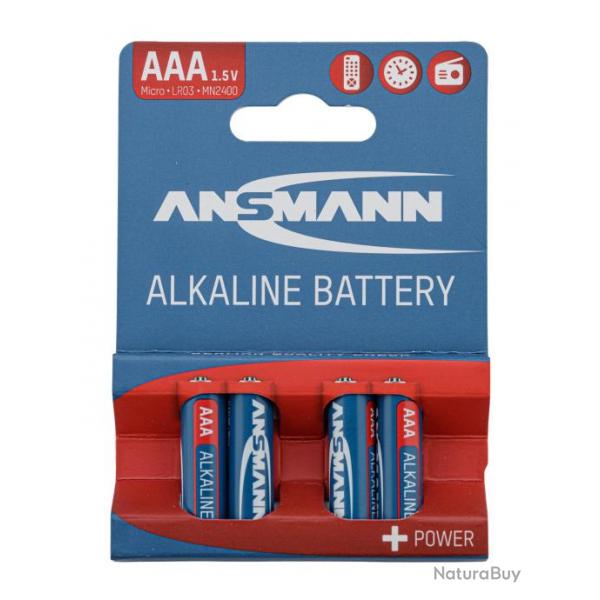 Piles alcalines LR03 AAA - Ansmann AAA LR03