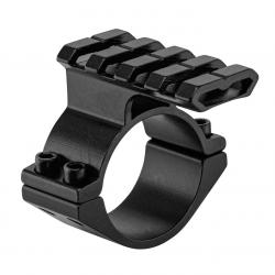 Support de montage optique rond Lensolux avec rail Picatinny Ø30mm et insert Ø25.4mm