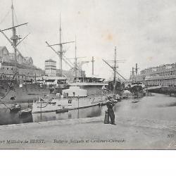 CPA (29) Port militaire de Brest - Batterie flottante et Croiseurs Cuirassés