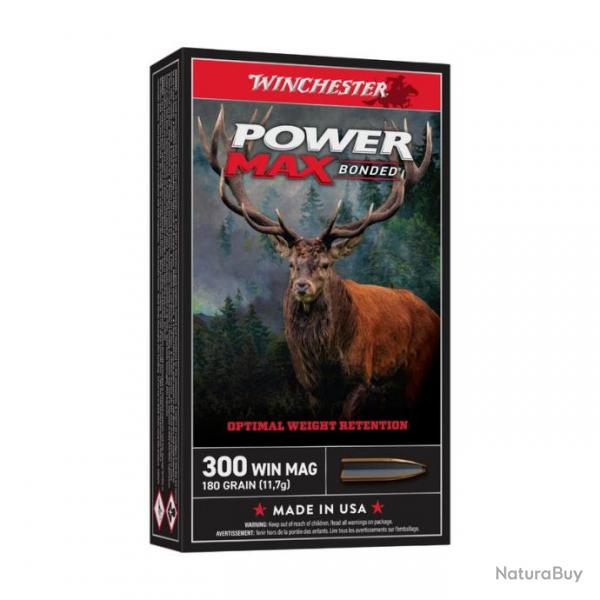 20 Cartouches Winchester cal. 300 Win Mag Power Max 180 GR