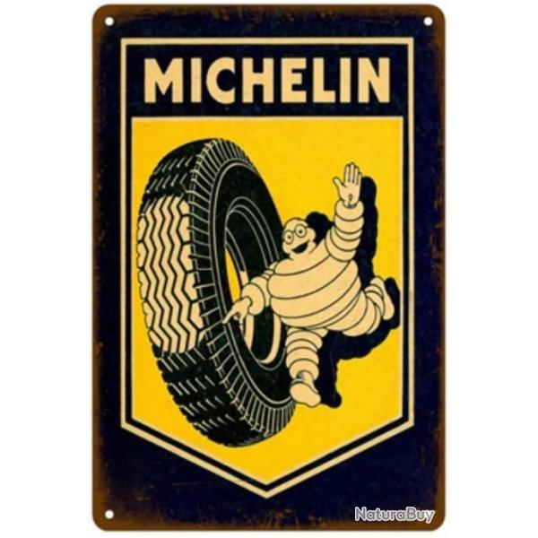 PLAQUE METAL MICHELIN/PNEUS/CLERMOND-FERRAND