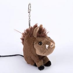 Porte clé peluche sanglier assis NATURE DE BRENNE