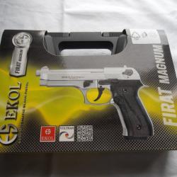 Pistolet Ekol Firat Magnum - Cal. 9 mm PA Noir - Chromé