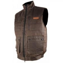 Gilet cuir vieilli Somlys