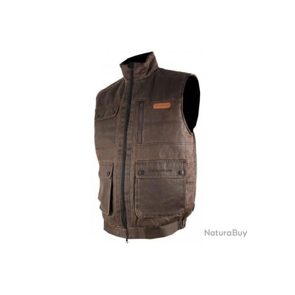 Gilet cuir vieilli Somlys