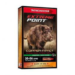 20 Cartouches Winchester cal. 30-06 sprg Extreme Point Copper Impact 180 GR