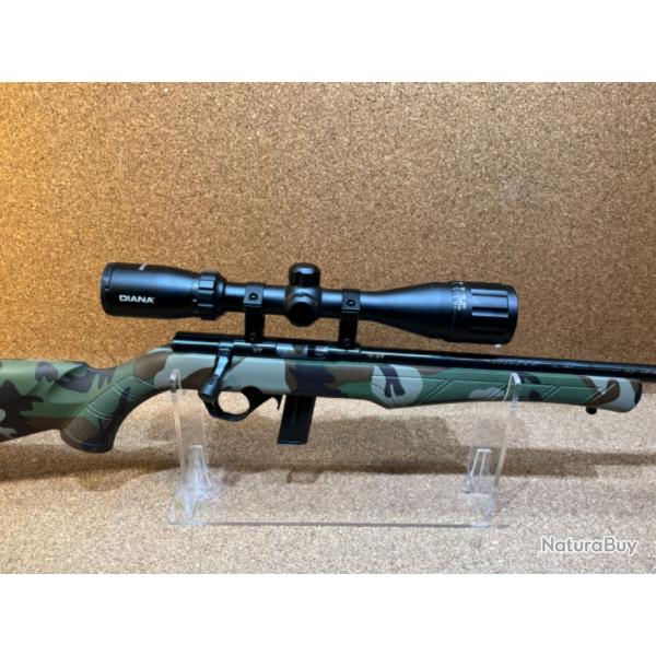 CARABINE ROSSI  8122 22LR CAMO +1 CHARGEUR + 50 CCI STANDARD + Lunette 3-9x40 PORT OFFERT !!!