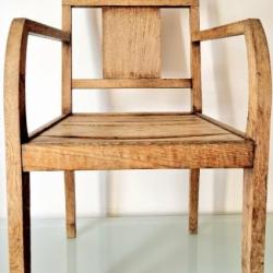 Authentique fauteuil en bois de la Luftwaffe