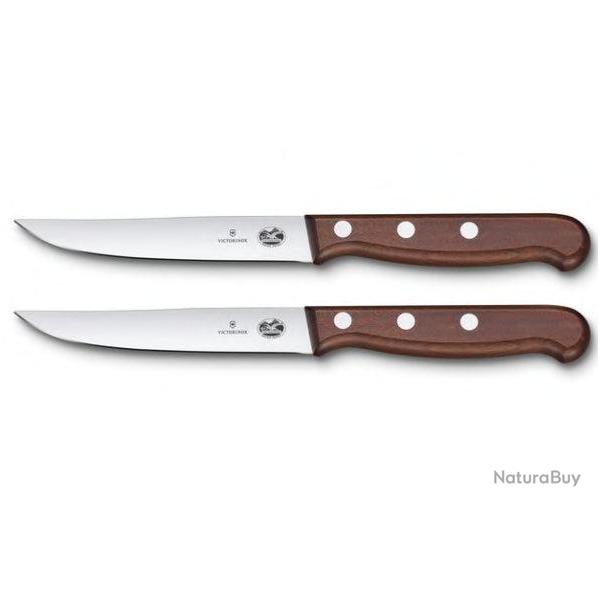 Victorinox 5.1120.2G Set couteaux  steak Wood, 2 pices