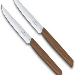 Victorinox 6.9000.12G Swiss Modern Set de 2 couteaux à steak