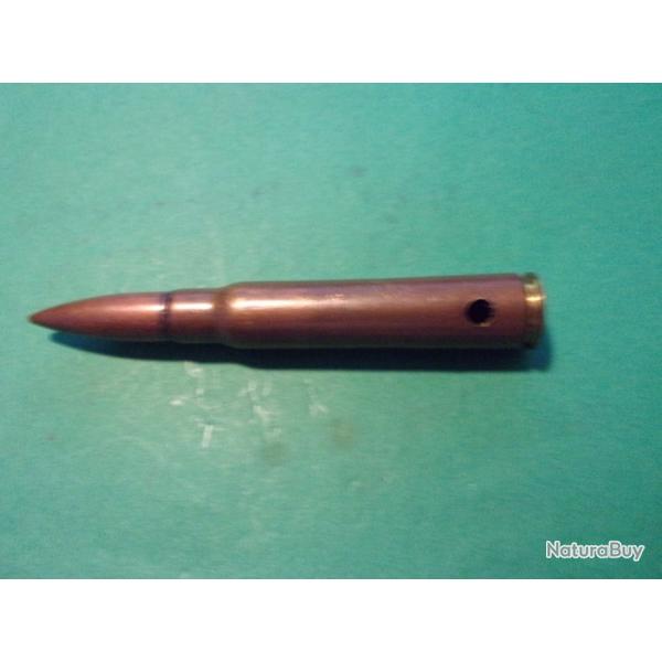 1 munition 7,92x57 WW2 FN 1940, tui laiton, balle blinde, neutralise